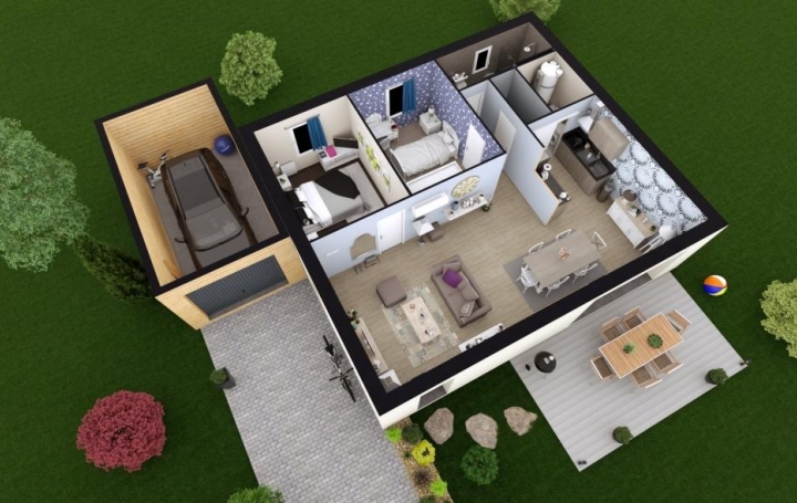  SOLSTICE - MAISON BEBIUM Maison / Villa | SERVES-SUR-RHONE (26600) | 70 m2 | 206 150 € 